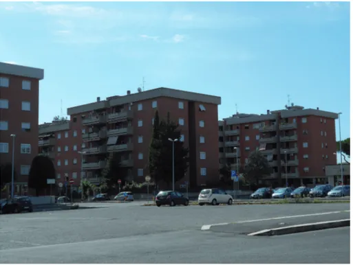Figure 5.3  The Rebibbia’s surrounding area: recent residential buildings. Reproduced with permission; no  reuse without rightsholder permission.