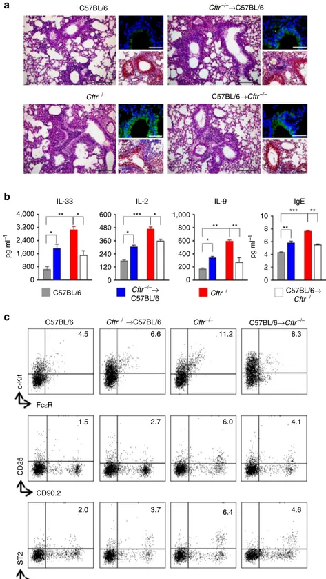 Figure 5 | Epithelial and myeloid CFTR deficiency contribute to the inflammatory phenotype