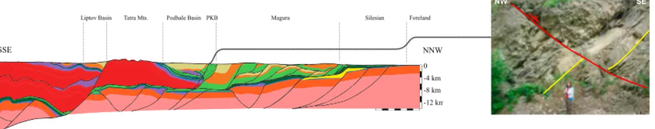 Figure 9. An example of ﬁeld observation of normal faulting at the southern border of the PKB