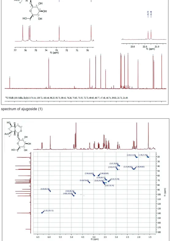 Figure 4:  13 C-NMR spectrum of ajugoside (1)