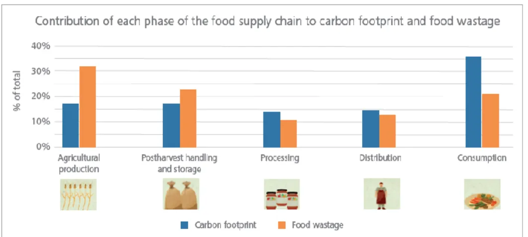 Fig. 1.1.5– Foods contributing increase of CO 2  emissions.   Source: WRAP data (2015) 