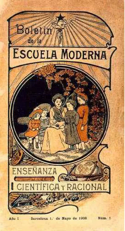 Figura 4: Copertina del Bollettino della Escuela Moderna 