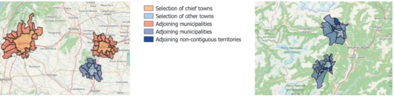 Figure 3: Selection of complex neighborhoods. 