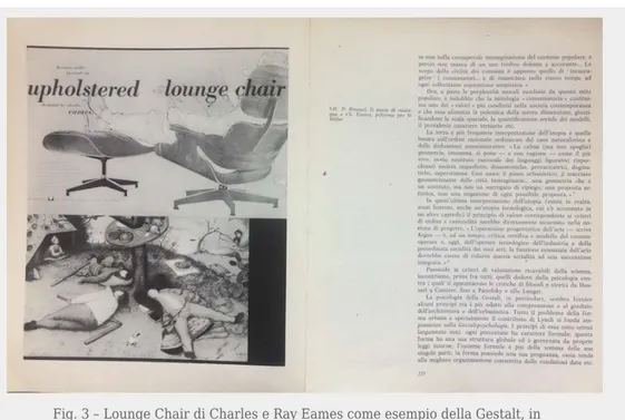 Fig. 3 – Lounge Chair di Charles e Ray Eames come esempio della Gestalt, in