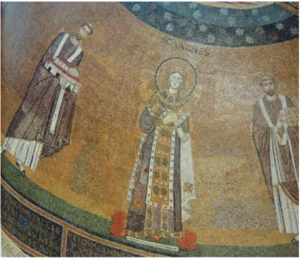 Fig. 6.8. Rome, basilica of the martyr Agnes on the via Nomentana. Apse mosaic with 