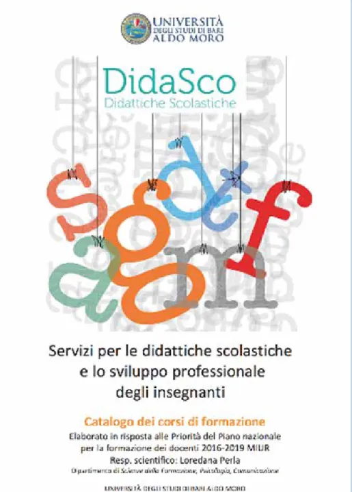 Fig. 3 – Il catalogo dei corsi DidaSco di Uniba.