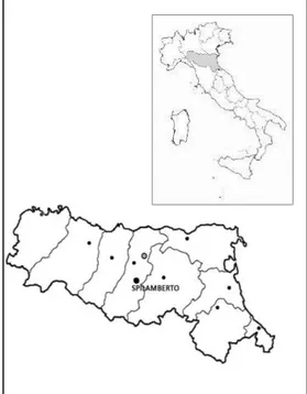 Fig. 2. Localizzazione del sito di Spilamberto    