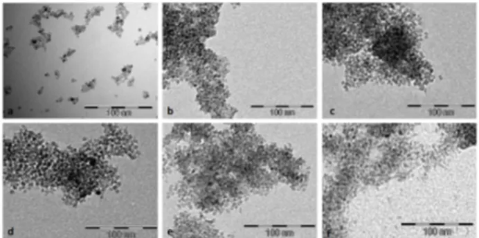 Figure  1.  TEM  images  of  the  TiO 2 :(B)  nanoparticles  synthesized  with