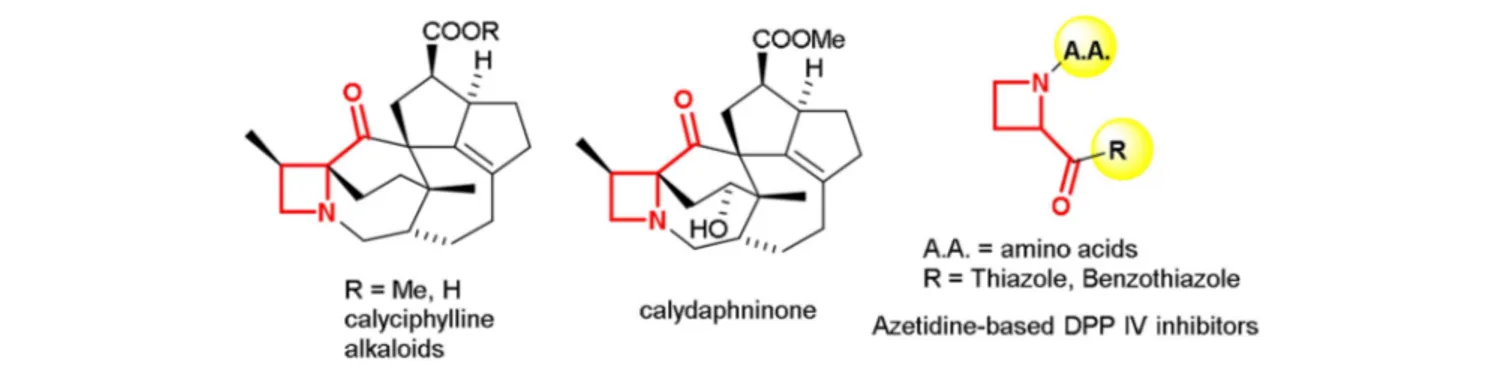 FIGURE 1 | Examples of 2-acylazetidine motif in natural products and biologically active compounds.