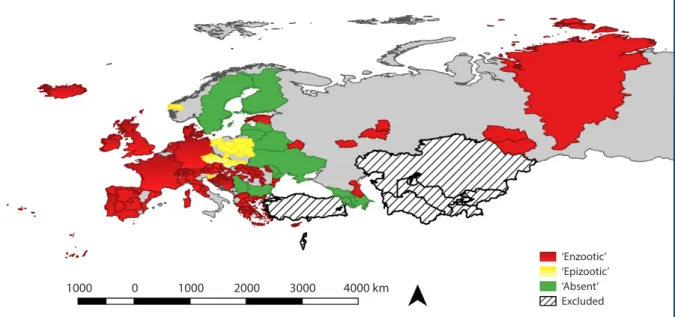 Table I summarizes wild species reported by  countries throughout the study period. Information  on species affected is provided in the database  since 2012.