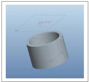 Figure 1.  Pro-E CAD project of the first sample.
