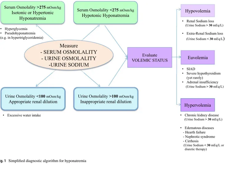 Fig. 1    Simplified diagnostic algorithm for hyponatremia