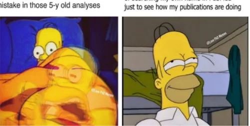 Fig. 11 Meme of Spongebob Fig. 9-10 Meme of Homer Simpson