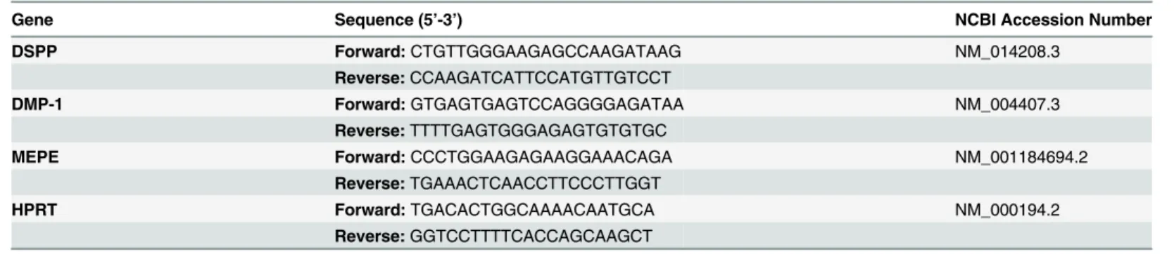 Table 1. Primer sequences used in qRT-PCR analysis.