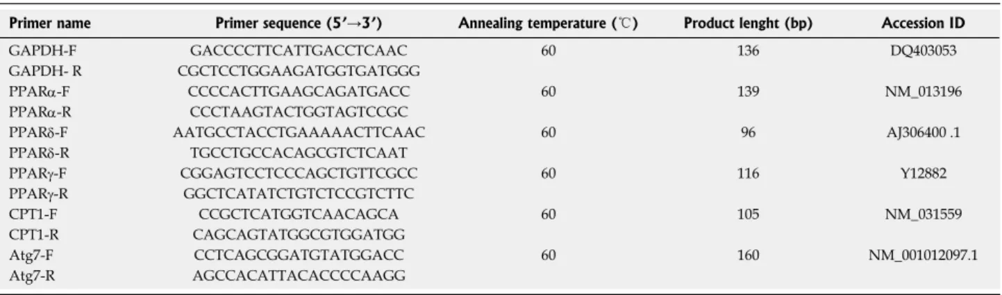 Table 1  Characteristics of the primer pairs used for reverse transcription-quantitative real-time PCR analysis