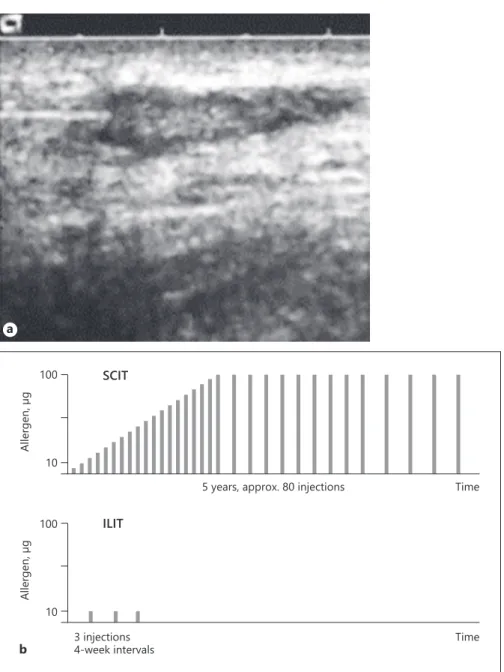 Fig. 1. a  Sonographic view of a needle po-