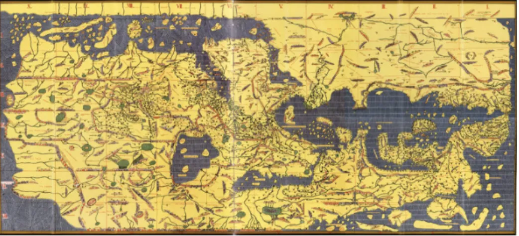 Fig. 7 – Tabula Rogeriana – Mappa mundi di Al-Idrisi (1154) – sviluppo orizzontale