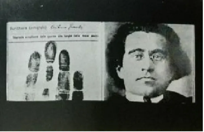 Fig. 5 – Schede della polizia fascista riguardanti Antonio Gramsci