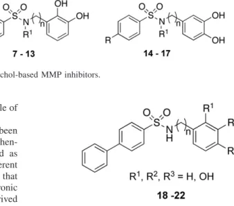 Figure 1. Catechol-based MMP inhibitors.