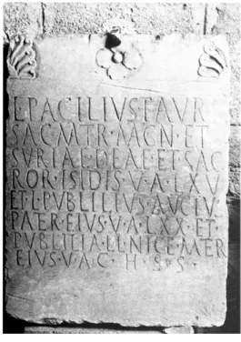 Fig. 9. Brundisium, stele funeraria di L. 