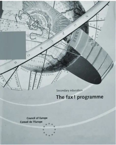 Fig. 4 - Cover of the  Council of Europe’s  booklet of The Fax!  Programme, 1989.