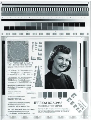 Fig. 5 - CCITT fax test  chart 167A, 1986.