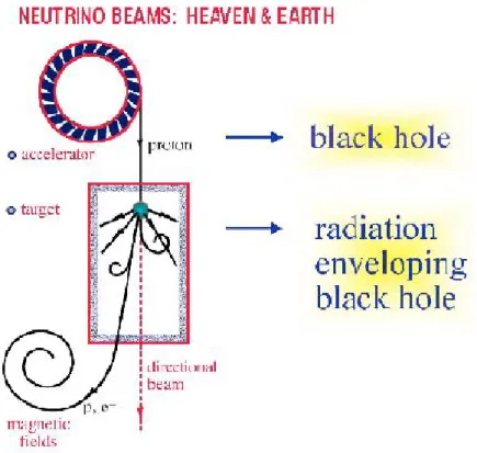 Figura 1.5: La produzione di particelle di altissima energia a partire dagli acceleratori cosmici