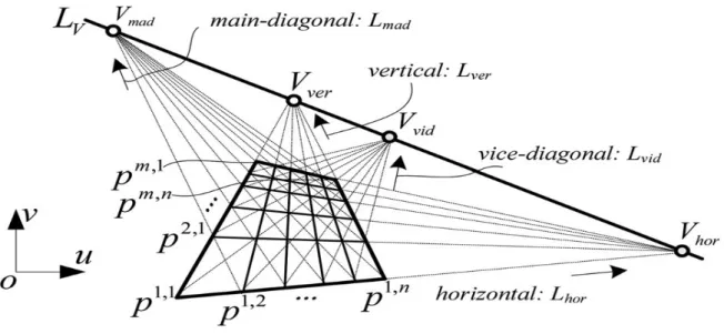 Figura 3.3: Modello dei punti di fuga