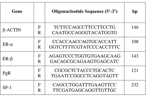 Table 2. Sequences of gene oligonucleotide primers for qRT-PCR 
