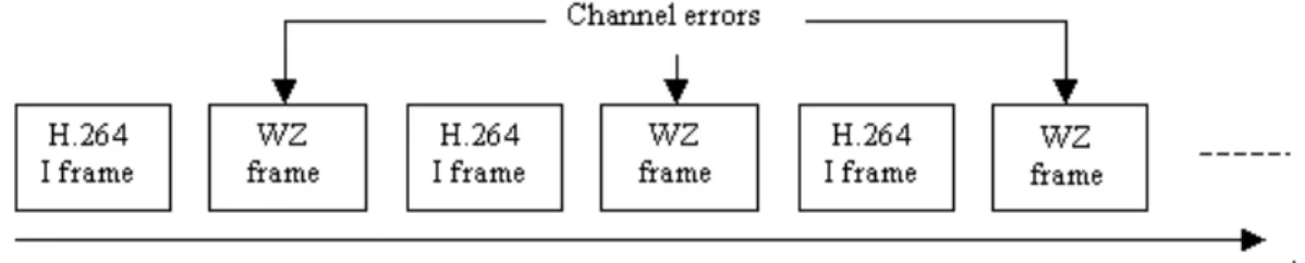 Figure 3.1.1 - Error corruption of WZ frames. 
