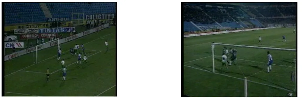 Figure 11: Key-frames of two “soccer” shots in which semantic is clear 