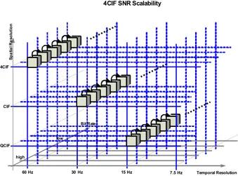 Figure 1: 4CIF extraction path for SNR scalability. 