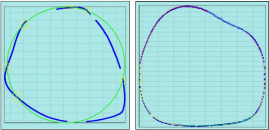 Figura 11: Diversi gradi di approssimazione delle curve secondo la procedura utilizzata.