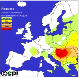 Figure 1:   Pollen distribution in Europe 13                                                       