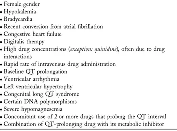 Table 14. Syndromes of Drug-Induced Arrhythmia and Their Management