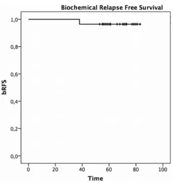 Fig. 1    Biochemical recurrence free survival