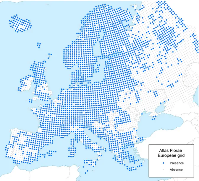 Figure 2: Distribution of the genus Juniperus according to Atlas Florae Europeae (Jalas and Suominen, 1973)