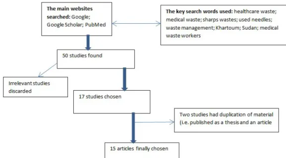 Figure 1. The key steps taken in the identification of the publications for the analysis