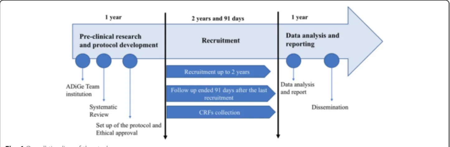 Fig. 4 Overall timeline of the study