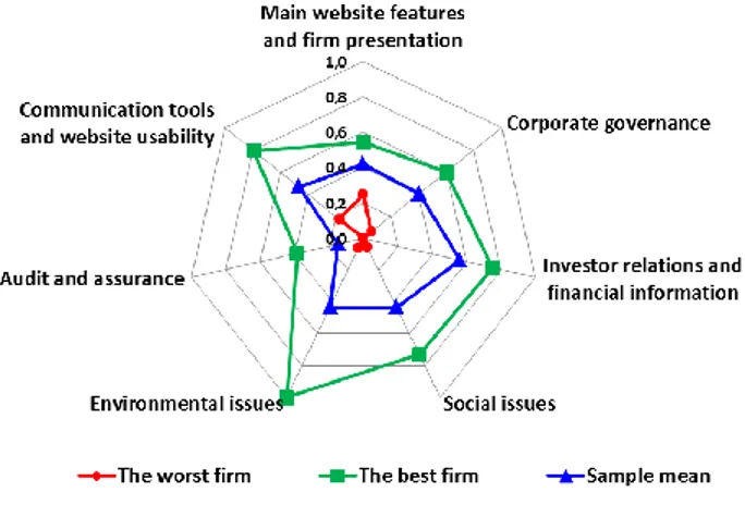 Figure 1: Comprehensive Disclosure Index: Examples from the Sample Analysed 