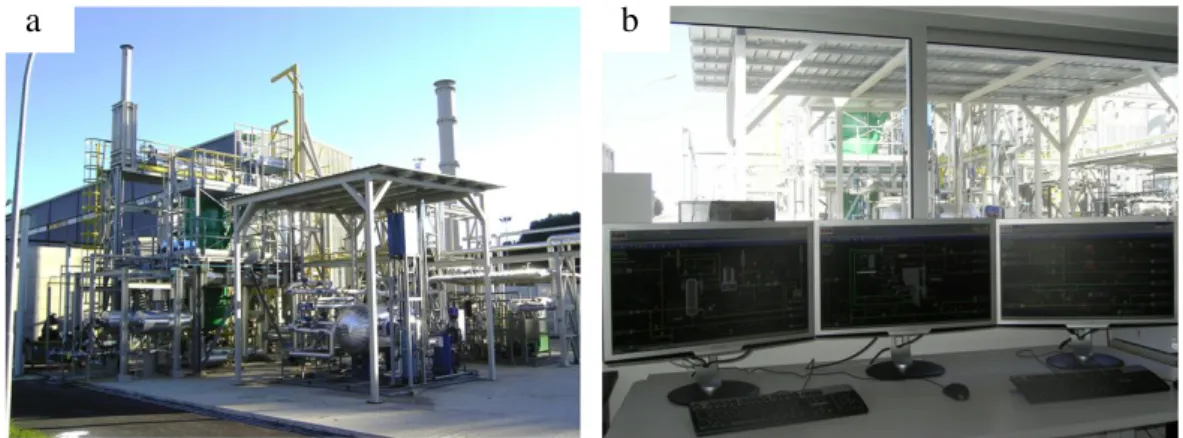 Fig. 2.  (a) Picture of the ZECOMIX platform; (b) Control station of the platform. 