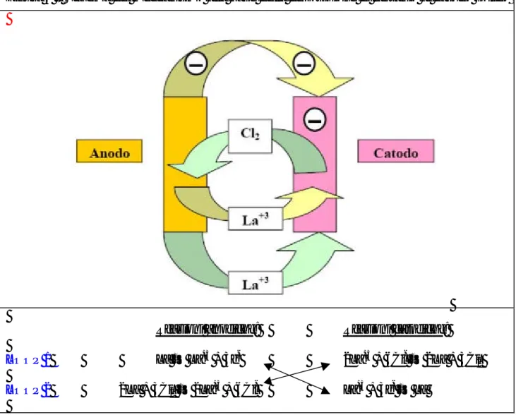 Figura 4 – Schema del meccanismo alla base della deposizione di lantanio al catodo solido