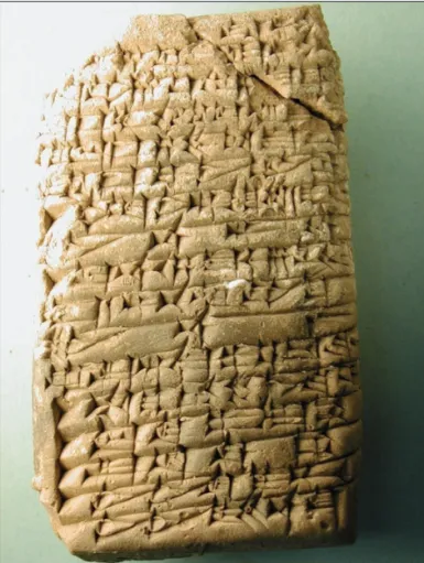 FIGURE 1    Oj 32, an Old-Babylonian cuneiform tablet (about 1800  B.C.) from Isin related to a sale of real estate  