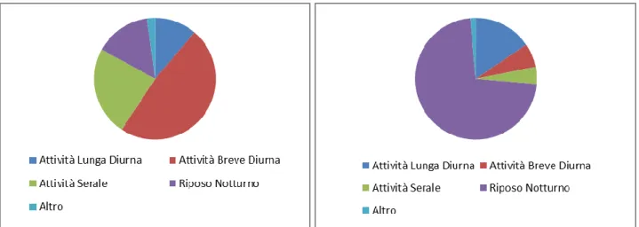 Figura 12: Composizione del numero e dei tempi di sosta in base alla motivazione della sosta 