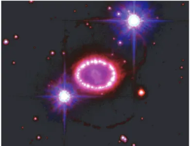 Figura 3. Resto della supernova SN1987A (credit: NASA/HST ) 