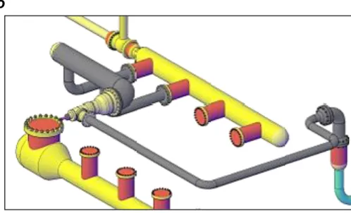 Figura 3-10 - Configurazione tubi di raccordo e valvola prototipo per prove con liquido 
