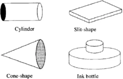 Figura 2. Rappresentazione della geometria dei pori