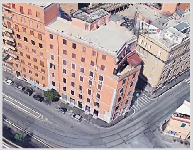 Fig. 2: Edificio condominiale di via Scalo San Lorenzo, 87- Roma (fonte: Google MAP)