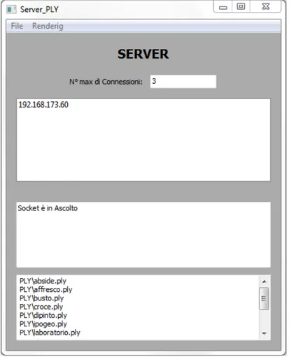 Figura 2: Interfaccia grafica del server 