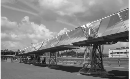 Figura 2-8:  Collettori solari in prova presso il centro ENEA della Casaccia 